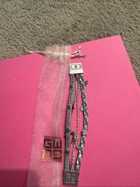 Good works Silver Multi-Chain Charm Bracelet - Women Accessories